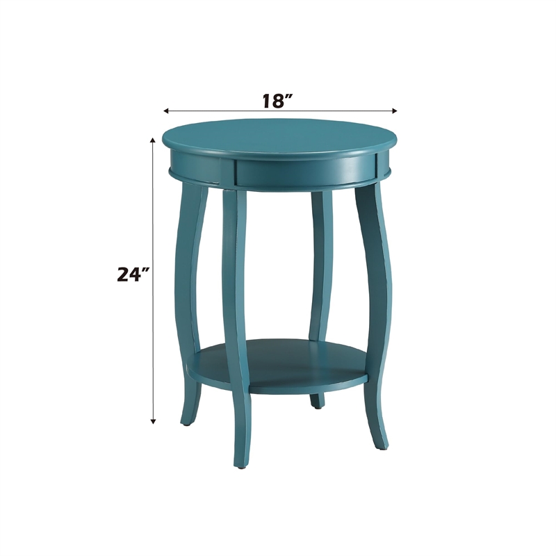 Bowery Hill End Table in Teal
