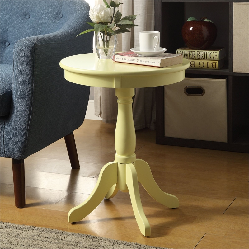 Bowery Hill End Table in Light Yellow