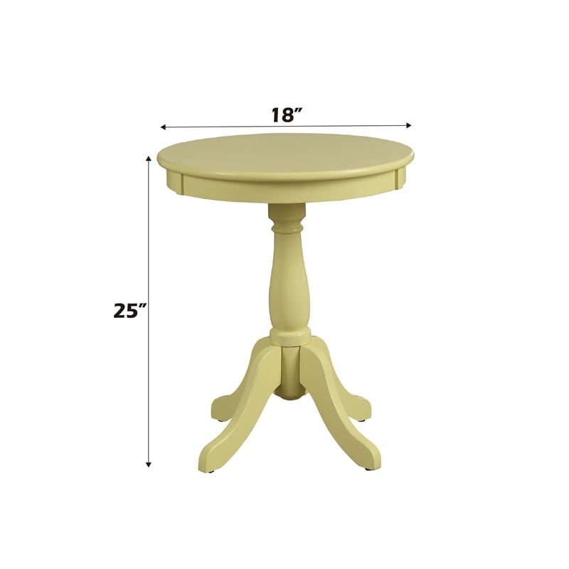 Bowery Hill End Table in Light Yellow