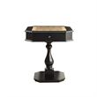 Bowery Hill Contemporary styled Wood Game Table in Black Finish