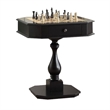 Bowery Hill Contemporary styled Wood Game Table in Black Finish