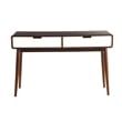 Bowery Hill Console Table in Walnut and White