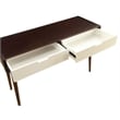 Bowery Hill Console Table in Walnut and White