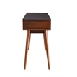 Bowery Hill Console Table in Walnut and White