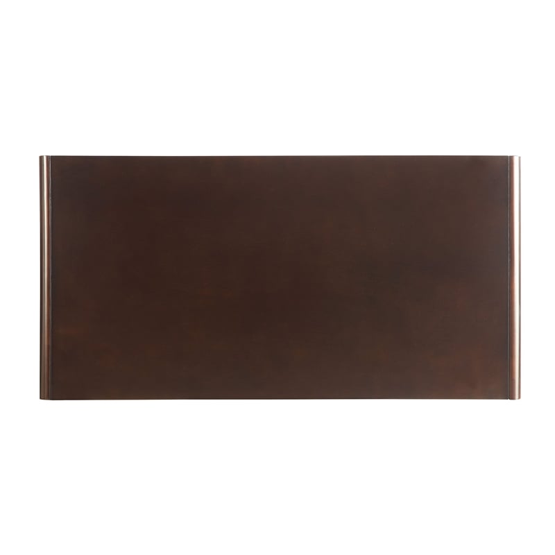 Bowery Hill Console Table in Walnut and White