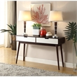 Bowery Hill Console Table in Walnut and White