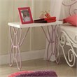 Bowery Hill Nightstand in White and Light PUrple