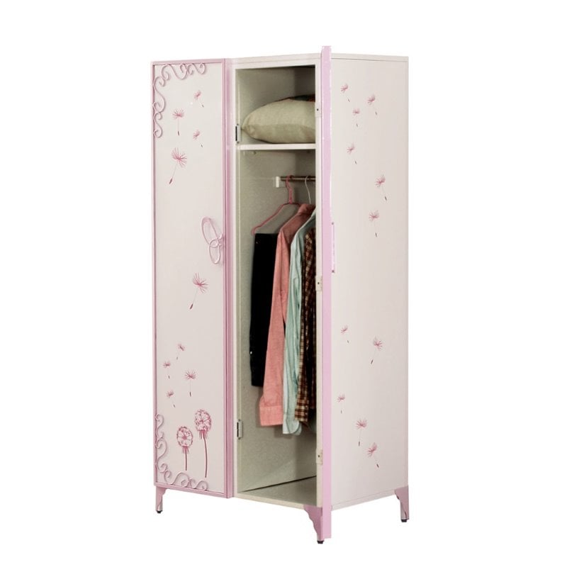 Bowery Hill Wardrobe Armoire in White
