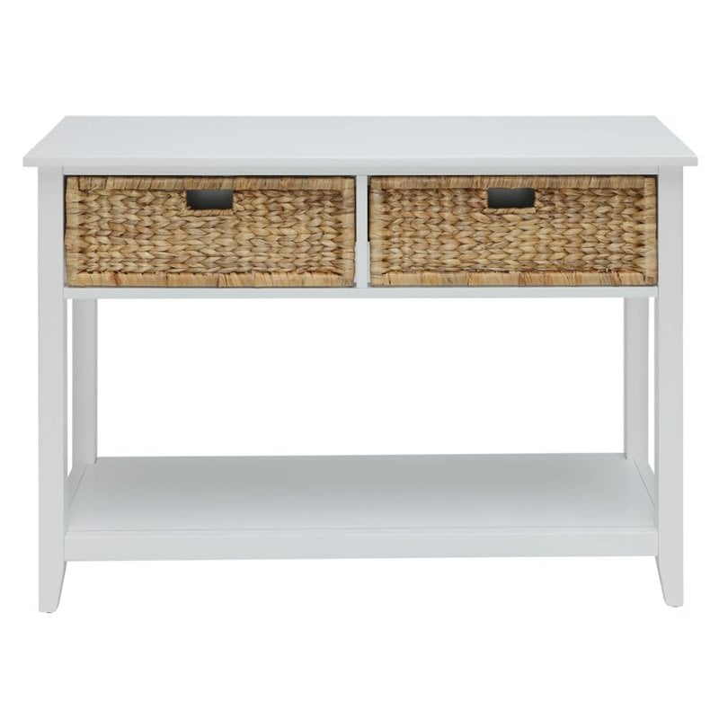 Bowery Hill Console Table in White