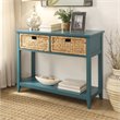 Bowery Hill Console Table in Teal