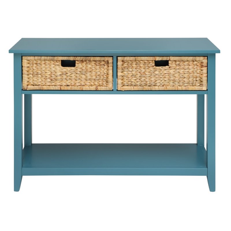 Bowery Hill Console Table in Teal