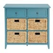 Bowery Hill 6 Drawers Traditional Wood Chest in Turquoise Teal
