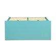 Bowery Hill 6 Drawers Traditional Wood Chest in Turquoise Teal
