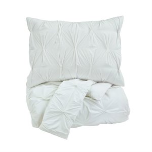 bowery hill king comforter set in white