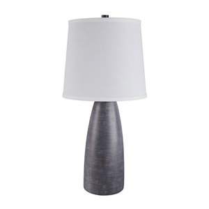 bowery hill poly table lamp in gray (set of 2)