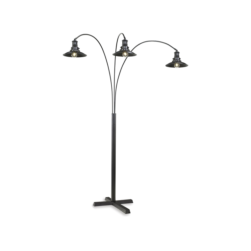 Bowery Hill Metal Arc Lamp in Black