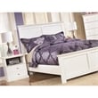 Bowery Hill 1 Drawer Wood Nightstand in White