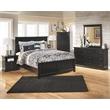 Bowery Hill 1 Drawer Wood Nightstand in Black