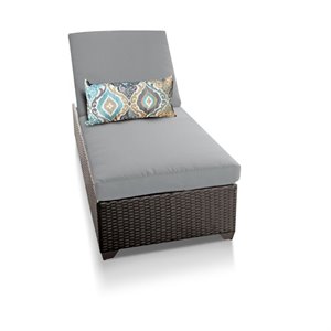 bowery hill patio chaise lounge in gray