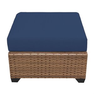 bowery hill patio ottoman in navy