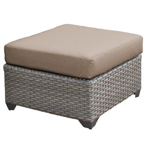 bowery hill patio ottoman in wheat