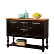 Bowery Hill Sideboard in Black and Antique Oak