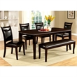 Bowery Hill Transitional Wood Dining Table with Rectangular Top in Espresso