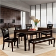 Bowery Hill Transitional Wood Dining Table with Rectangular Top in Espresso