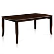 Bowery Hill Transitional Wood Dining Table with Rectangular Top in Espresso