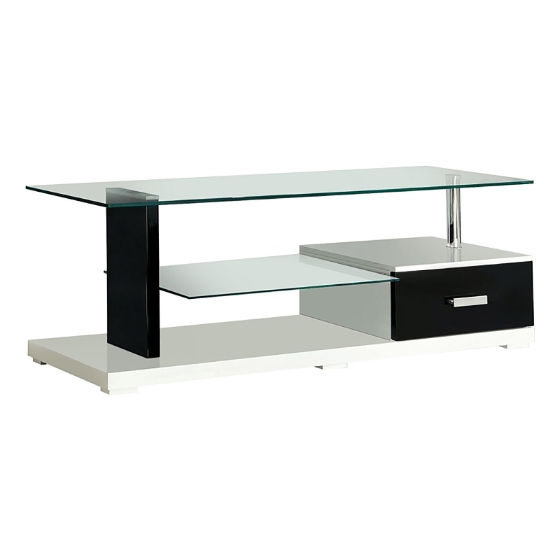Bowery Hill Modern Glass/Wood TV Stands for TVs up to 55.13