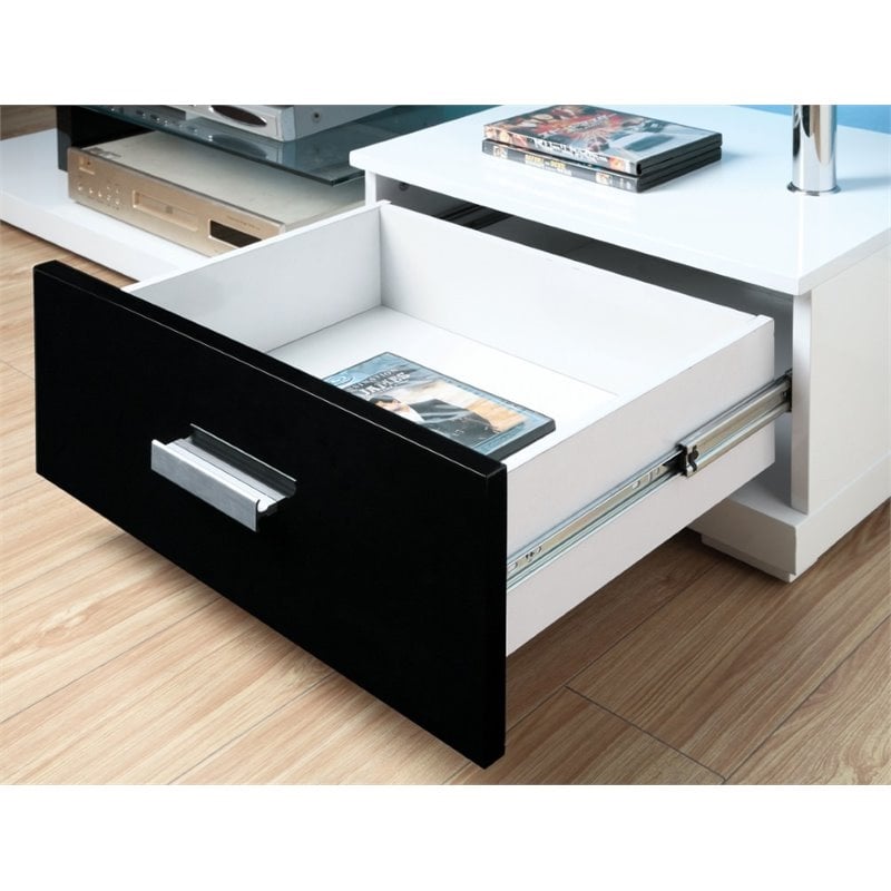 Bowery Hill Modern Glass/Wood TV Stands for TVs up to 55.13