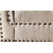 Bowery Hill Modern Fabric Chaise Lounge in Beige
