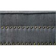 Bowery Hill Modern Fabric Chaise Lounge in Gray