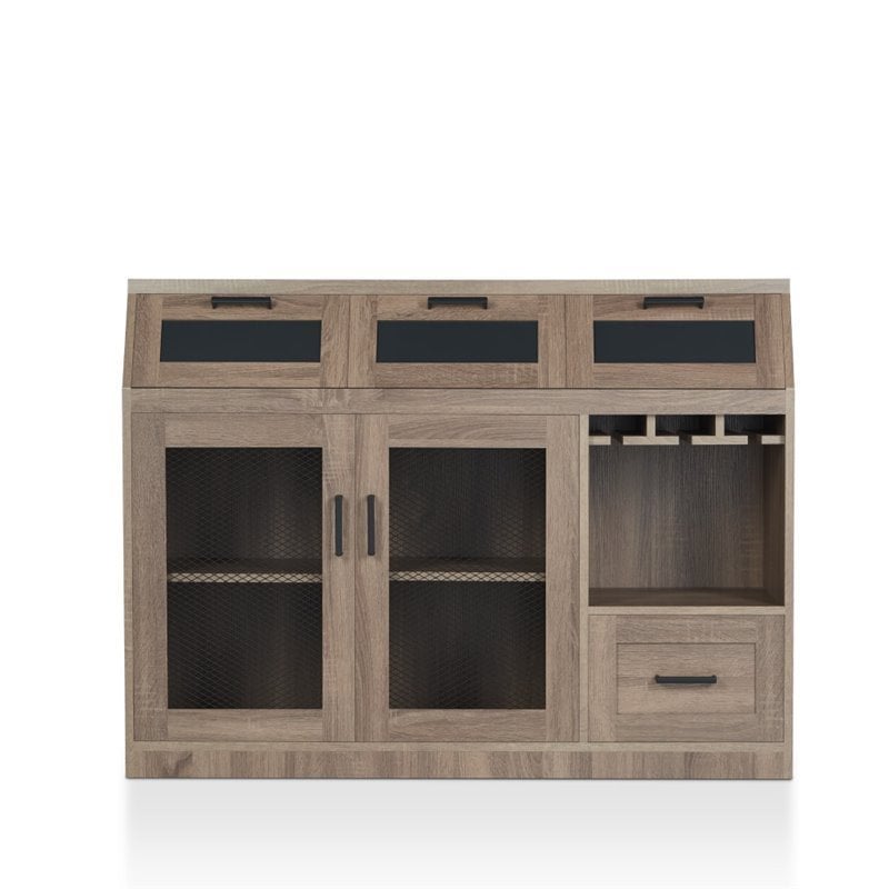 Bowery Hill Transitional Buffet in Warm Chestnut