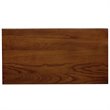 Bowery Hill Transitional Solid Ash Wood End Table in Medium Oak Brown