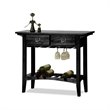 Bowery Hill Wine Stand with Storage Drawers in Black