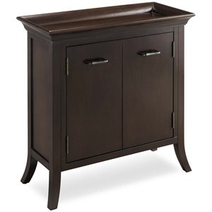 bowery hill tray edge hall chest in chocolate