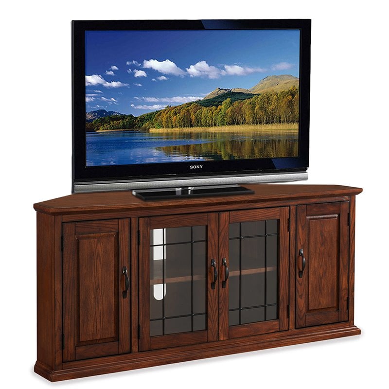 Bowery Hill Traditional Wood TV Stand for TVs up to 59.65