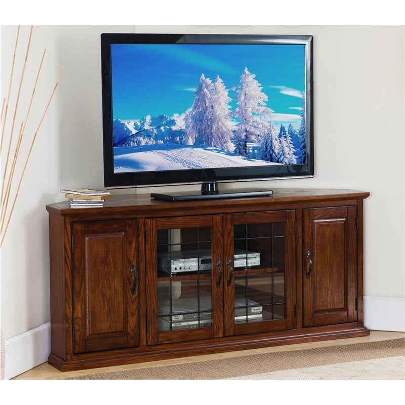 Bowery Hill Traditional Wood TV Stand for TVs up to 59.65