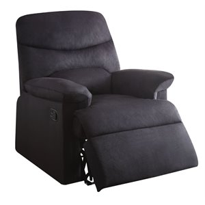 Bowery Hill Woven Recliner in Black