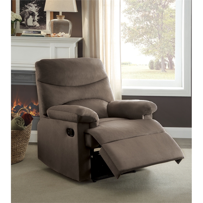 Bowery Hill Woven Recliner in Light Brown