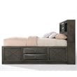 Bowery Hill Queen Captain's Bed in Gray Oak