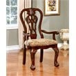 Bowery Hill 42'' Traditional Wood Dining Arm Chair in Cherry (Set of 2)