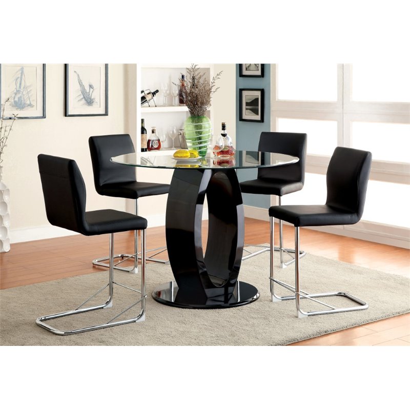 Bowery Hill Counter Height Round Dining, High Round Dining Table