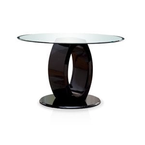 Bowery Hill Round Dining Table in Black