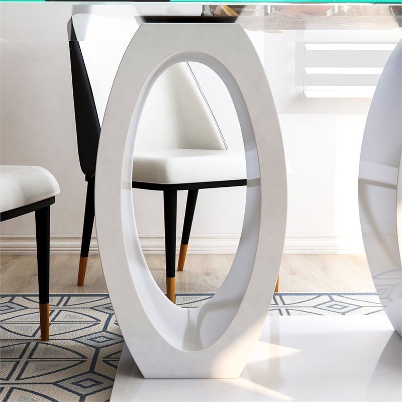 Bowery Hill Dining Table in White