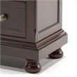Bowery Hill 5 Drawers Transitional Wood Chest in Dark Cherry