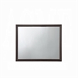 Bowery Hill Rectangular Wood Frame Bedroom Mirror in Espresso