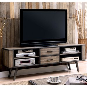 Bowery Hill 72&quot TV Stand in Gray
