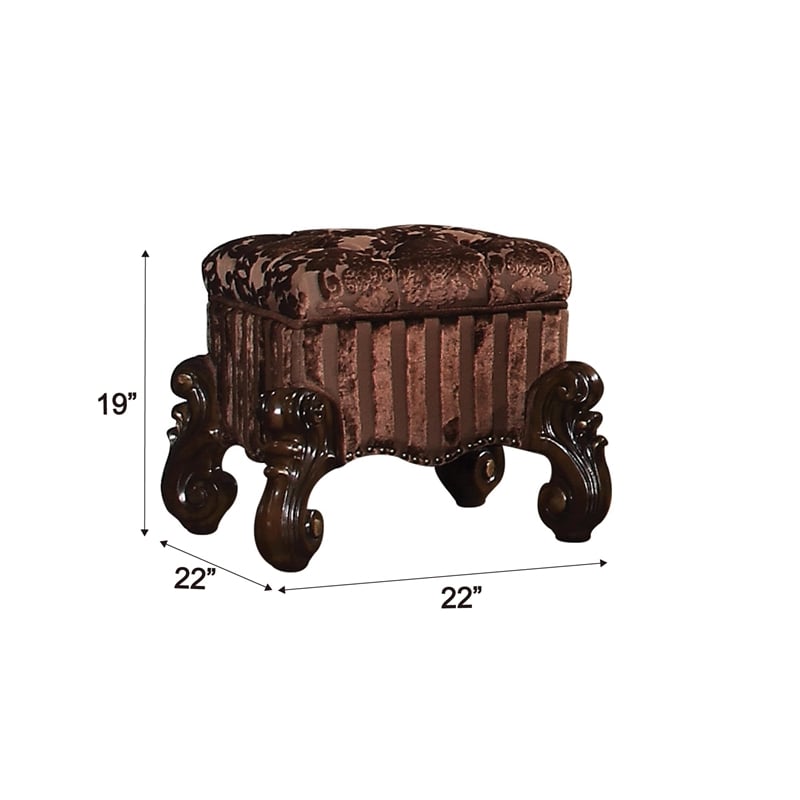 Bowery Hill Vanity Stool in Cherry Oak